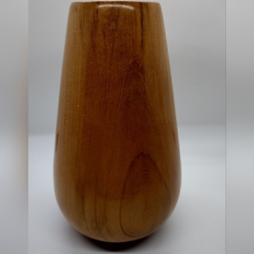 Wood Tulip Vase by Bo Keuhn